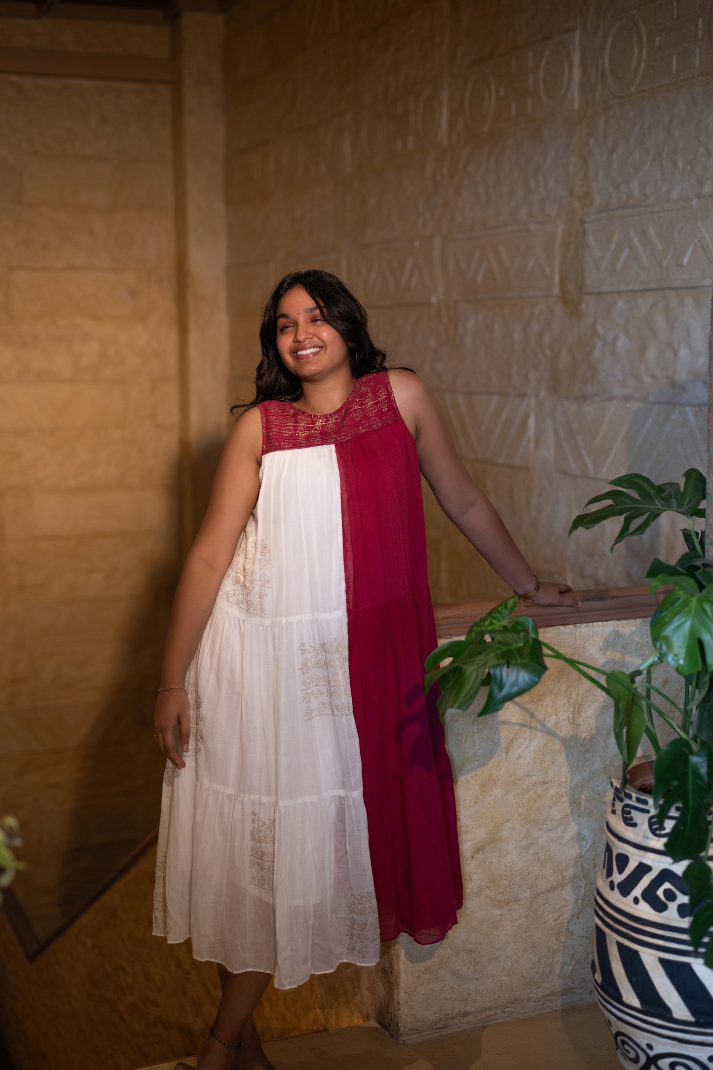 Two-Tone Song Dress