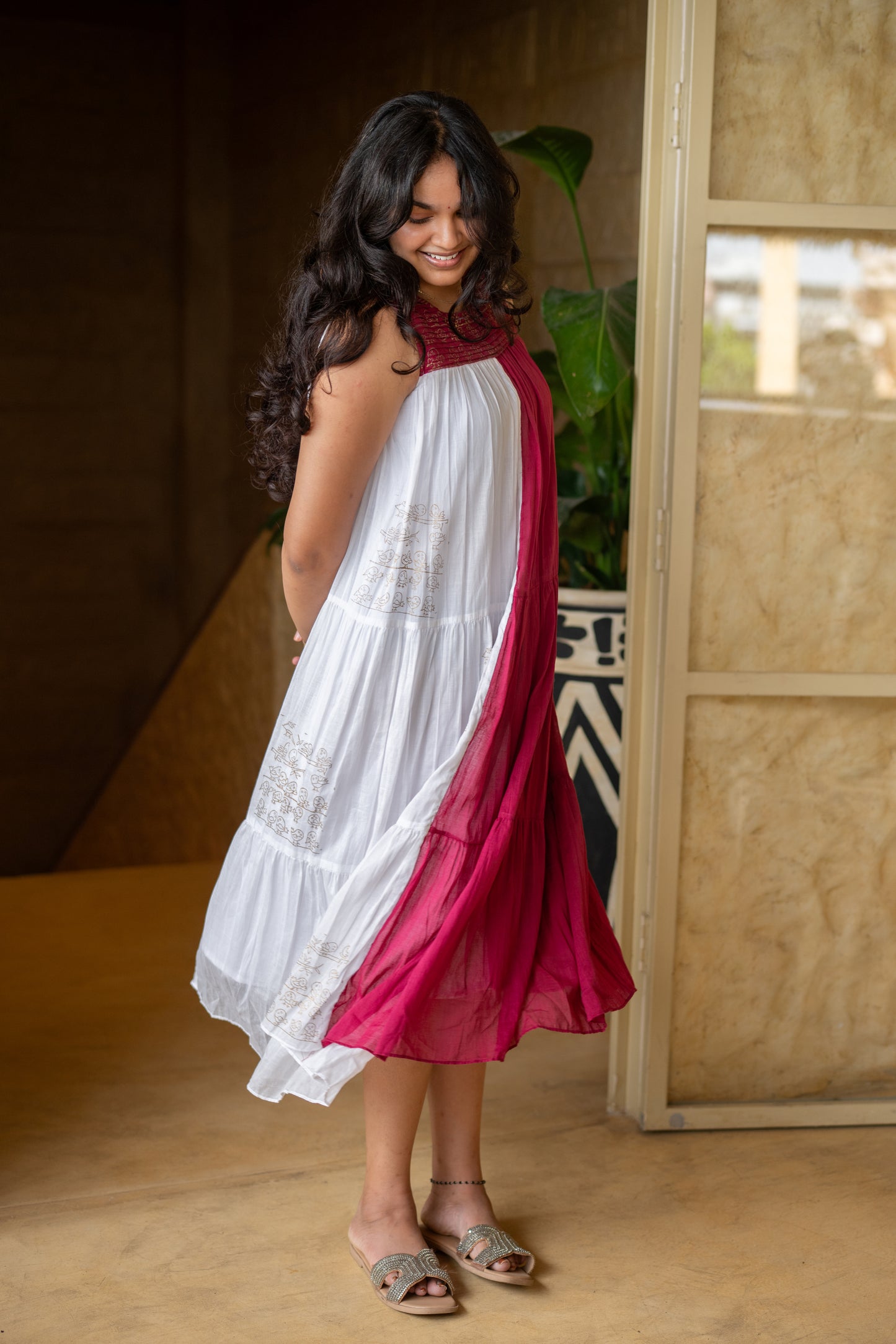Two-Tone Song Dress