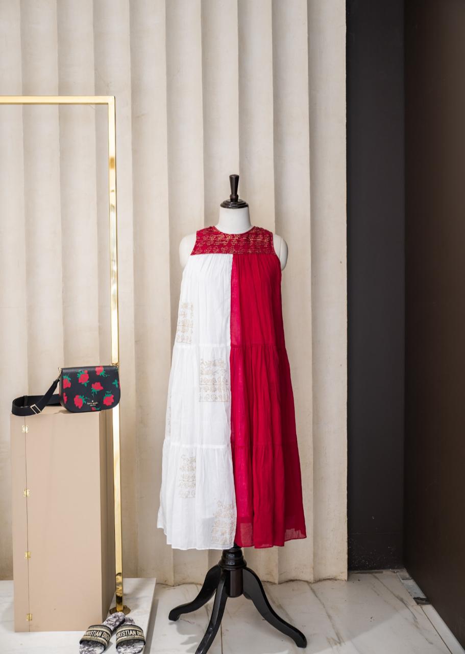 Two-Tone Song Dress