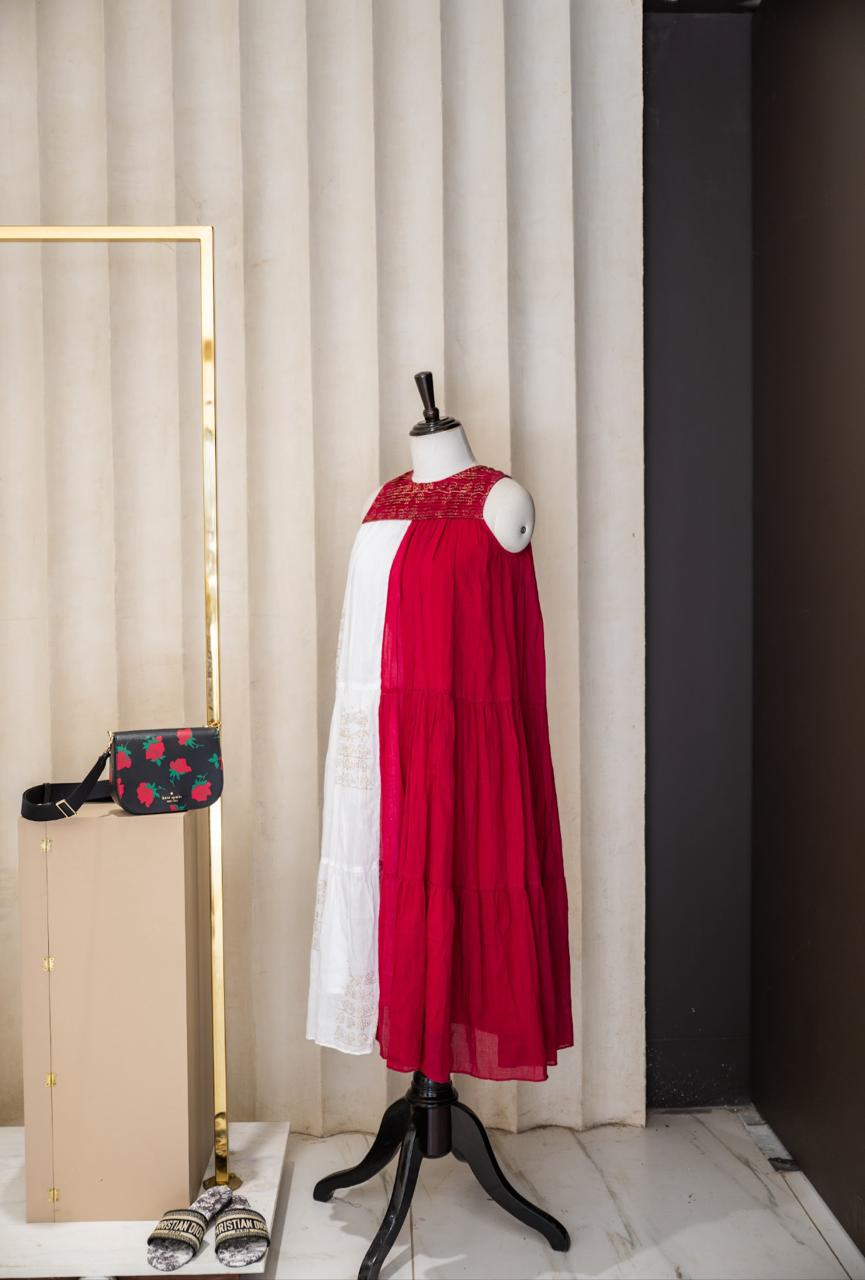 Two-Tone Song Dress