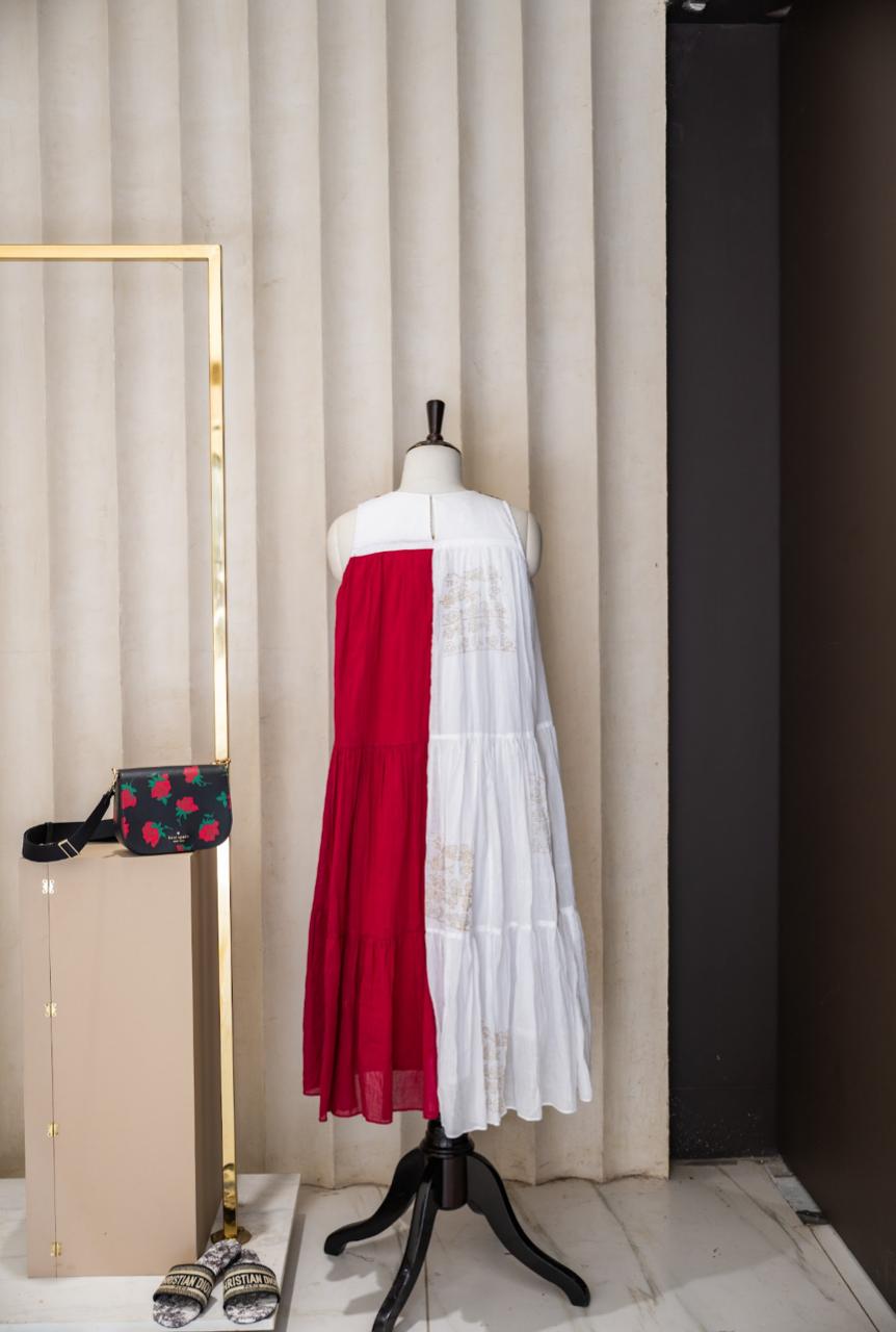 Two-Tone Song Dress