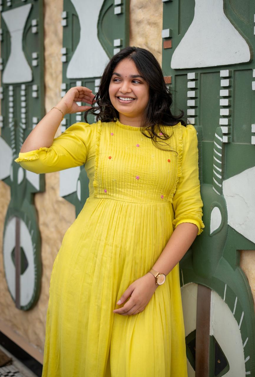 Haldi Bloom Dress