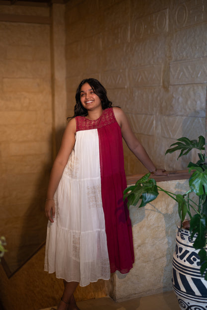 Two-Tone Song Dress