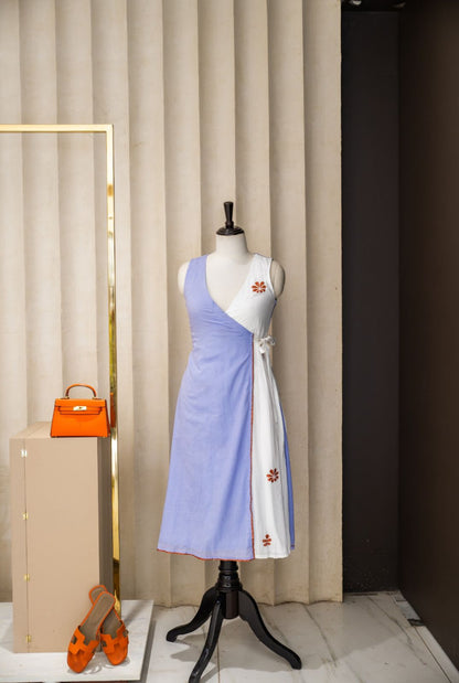 Lilac Drift Wrap Dress