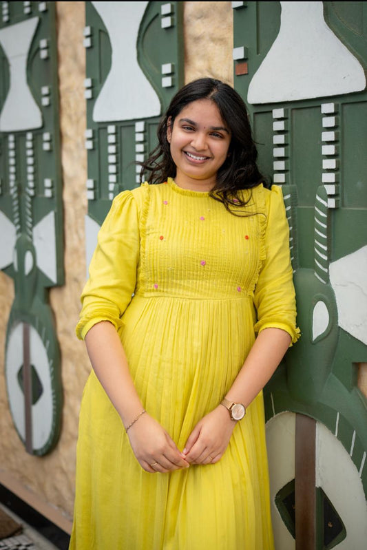 Haldi Bloom Dress