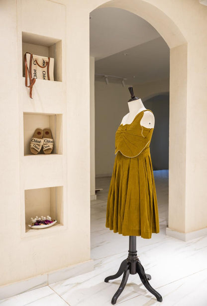 Olive Flare Dress