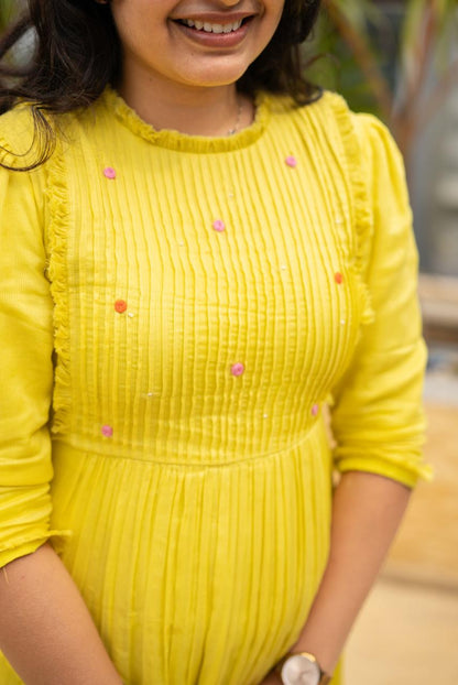 Haldi Bloom Dress